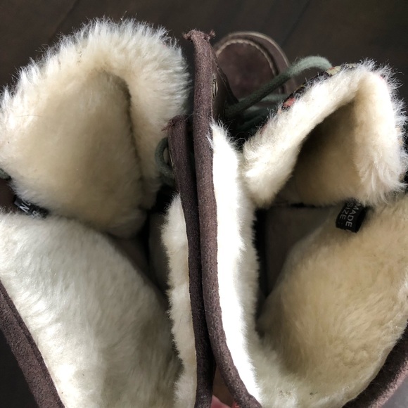 Call it Spring Brown and Floral Lined Boots - Picture 5 of 6